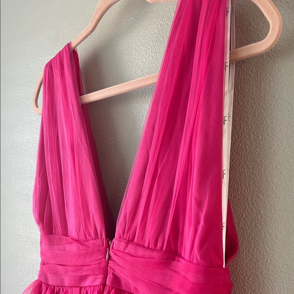 Lulu's Hot Pink Mini Cocktail Dress Size Medium - Picture 6 of 12